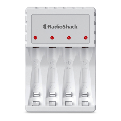 Cargador de Baterías AA y AAA RadioShack más 2 baterías AA Blanco Cargador de Baterías AA y AAA RadioShack más 2 baterías AA Blanco