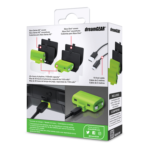 Kit de Baterías Recargables para Controles Dreamgear / Xbox Series X·S / Xbox One / 2 piezas 
