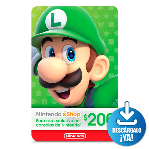Tarjeta de Regalo Nintendo eShop 200