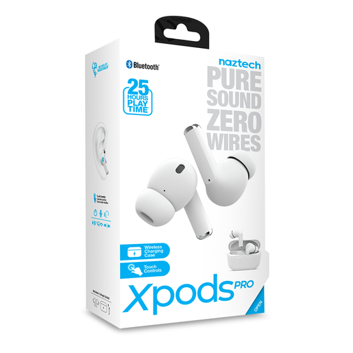 Audífonos Bluetooth Naztech Xpods Pro / In ear / Blanco