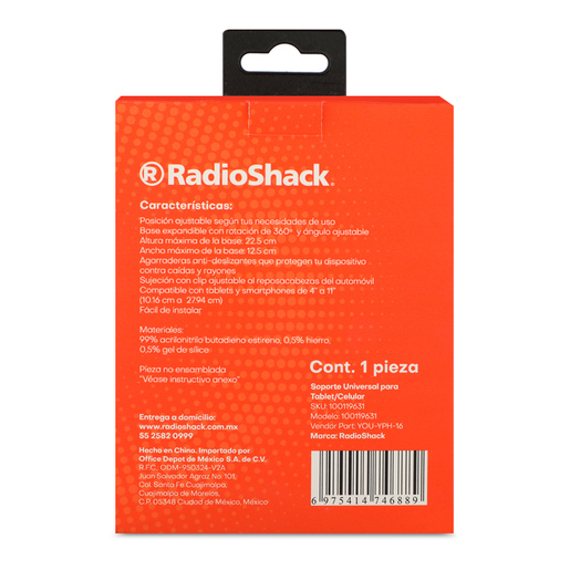 Soporte para Celular y Tablet YPH16 Radioshack