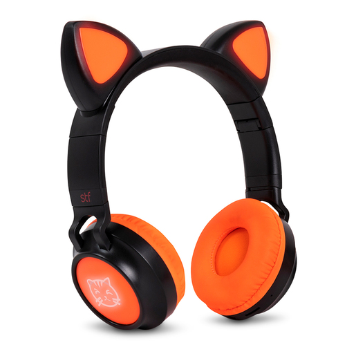 Audífonos Bluetooth Stuffactory Katu / On ear / Negro con naranja