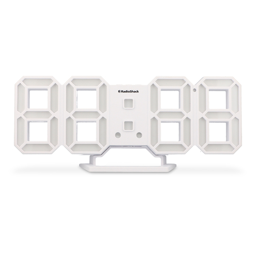 Reloj Despertador 3D RadioShack LED Blanco Reloj Despertador 3D RadioShack LED Blanco