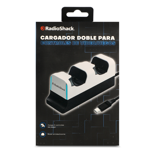 Cargador Alámbrico Doble para Controles de PS5 MW-PS502 RadioShack Cargador Alámbrico Doble para Controles de PS5 MW-PS502 RadioShack