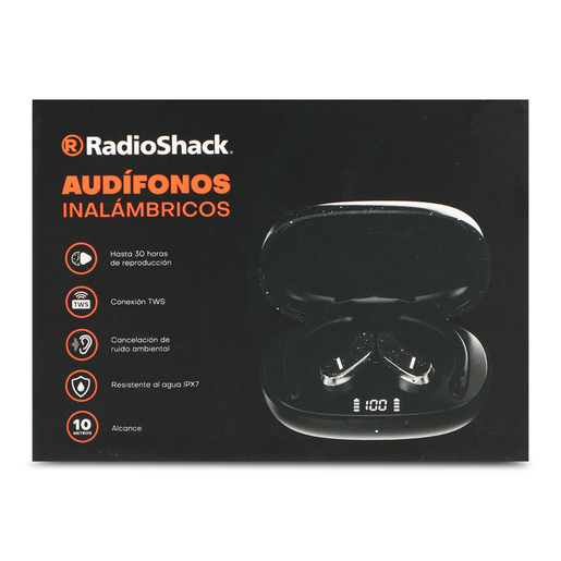 Audífonos Inalámbricos E16 RadioShack Negro