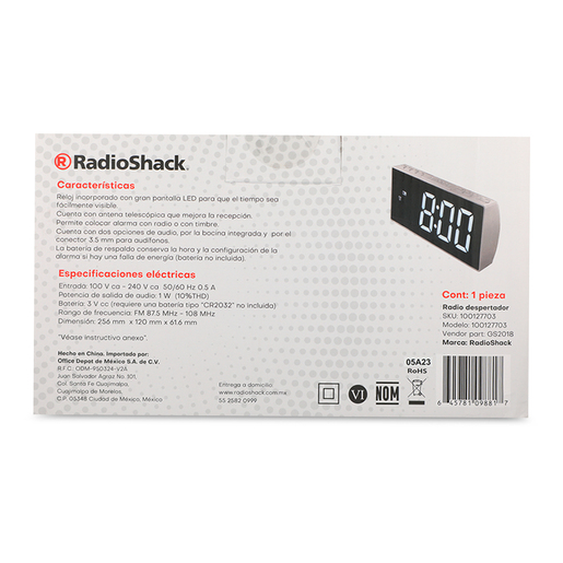Radio Despertador GS2018 RadioShack