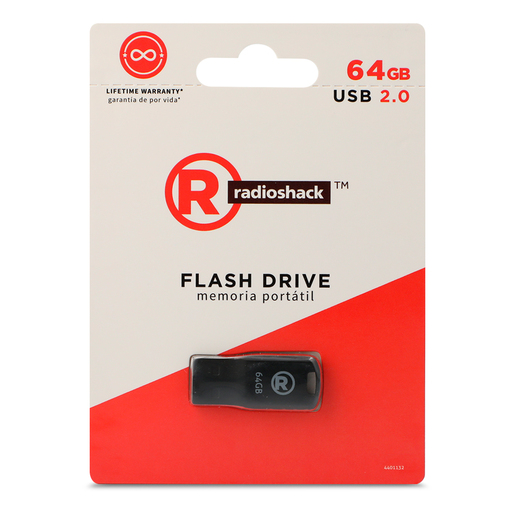 Memoria USB RadioShack 100127957 64 gb Negro