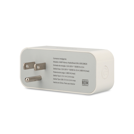 Contacto Inteligente RadioShack WiFi USB A y Tipo C Alexa Google Assistant