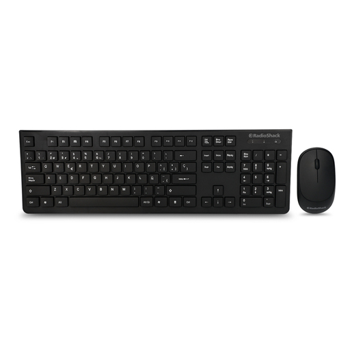 Teclado y Mouse Inalámbrico RadioShack iOS y Windows 10m Negro Teclado y Mouse Inalámbrico RadioShack iOS y Windows 10m Negro