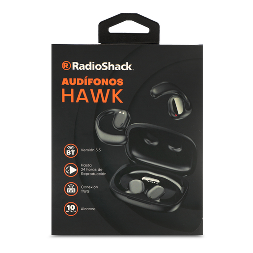 Audífonos Inalámbricos Hawk RadioShack Negro Audífonos Inalámbricos Hawk RadioShack Negro