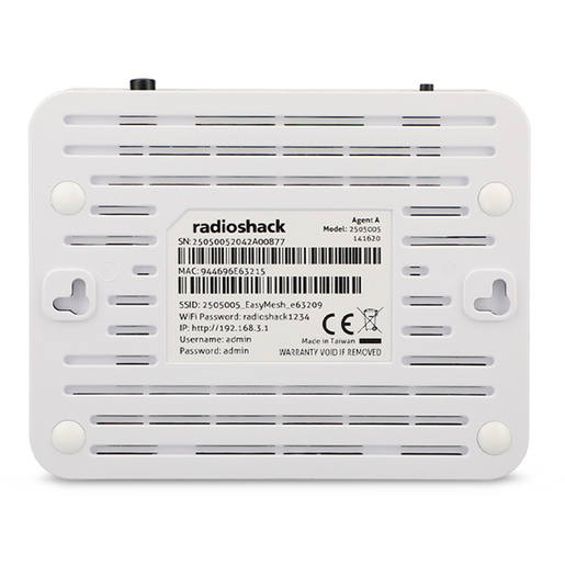 Router WiFi Easy Mesh RadioShack AC802 3 piezas