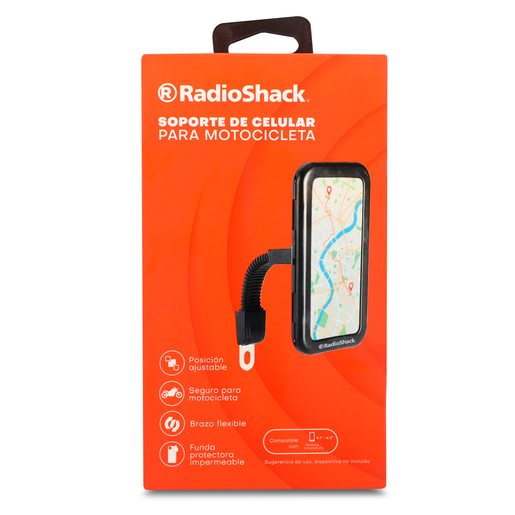 Soporte para Celular Bici y Motocicleta 4.7 a 6.3 pulg. RadioShack Soporte para Celular Bici y Motocicleta 4.7 a 6.3 pulg. RadioShack