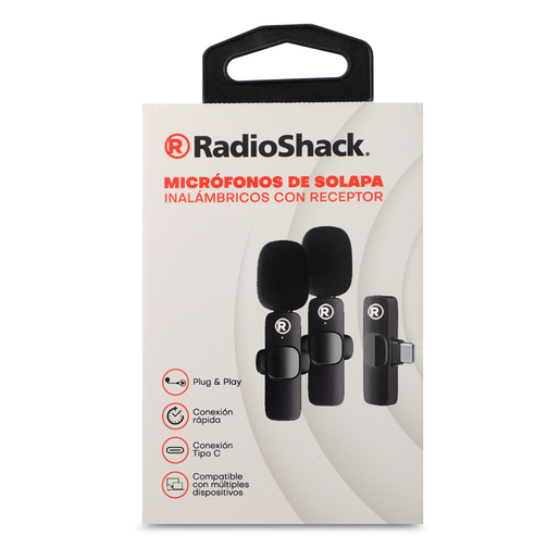 Micrófonos de Solapa RadioShack Inalámbrico 2 piezas