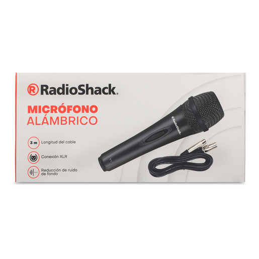 Micrófono Alámbrico FM189 RadioShack XLR Negro