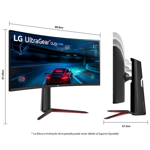 Monitor Gamer Curvo LG UltraGear WQHD 160 Hz 34 pulg. Monitor Gamer Curvo LG UltraGear WQHD 160 Hz 34 pulg.