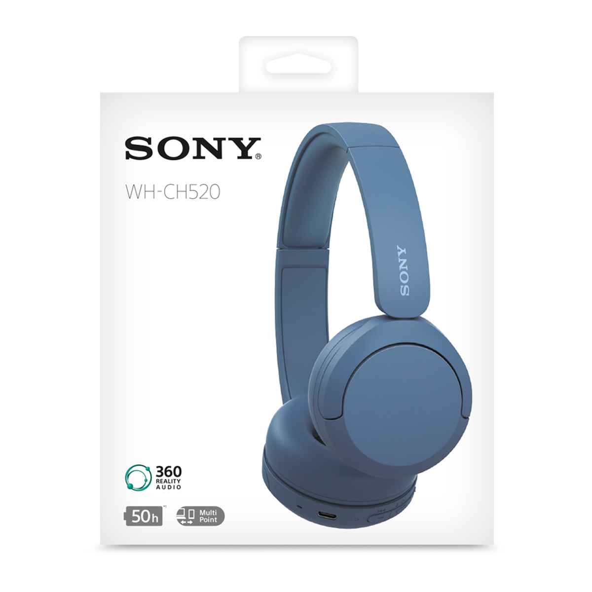 Sony WH-CH520 Auriculares Inalámbricos Bluetooth,NEGRO