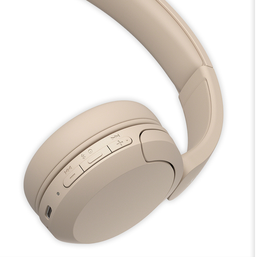 Audífonos Bluetooth Sony WH CH520 Beige, On ear
