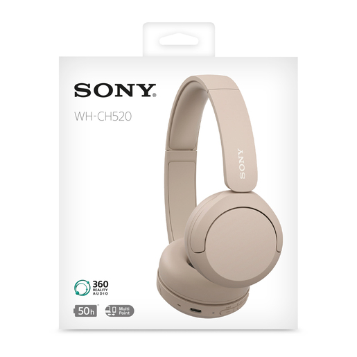 Audífonos Bluetooth Sony WH CH520 Beige