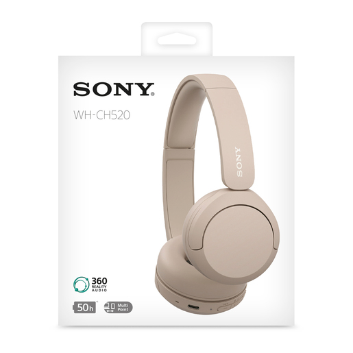 Audífonos Inalámbricos Sony WH CH520 Beige Audífonos Inalámbricos Sony WH CH520 Beige