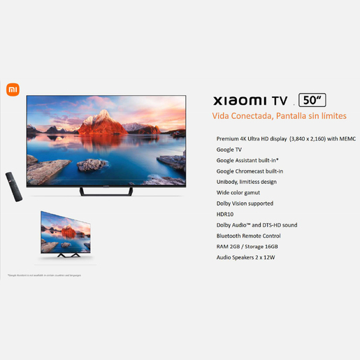 XIAOMI A PRO - 55 Pulgadas - 4K - Google TV