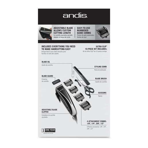 Set de Rasuradora Ultra Clip Andis 10 piezas Set de Rasuradora Ultra Clip Andis 10 piezas