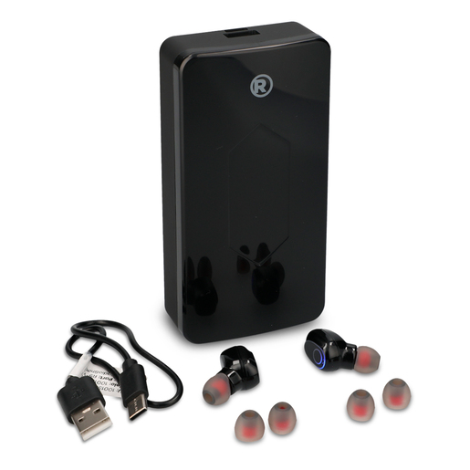 Audífonos Inalámbricos más Power Bank RadioShack Negro Audífonos