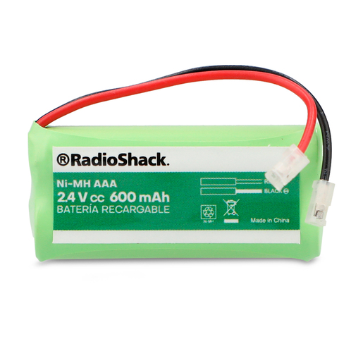 Batería Recargable para Teléfono Inalámbrico NI-MH RadioShack 2.4V 600mAh