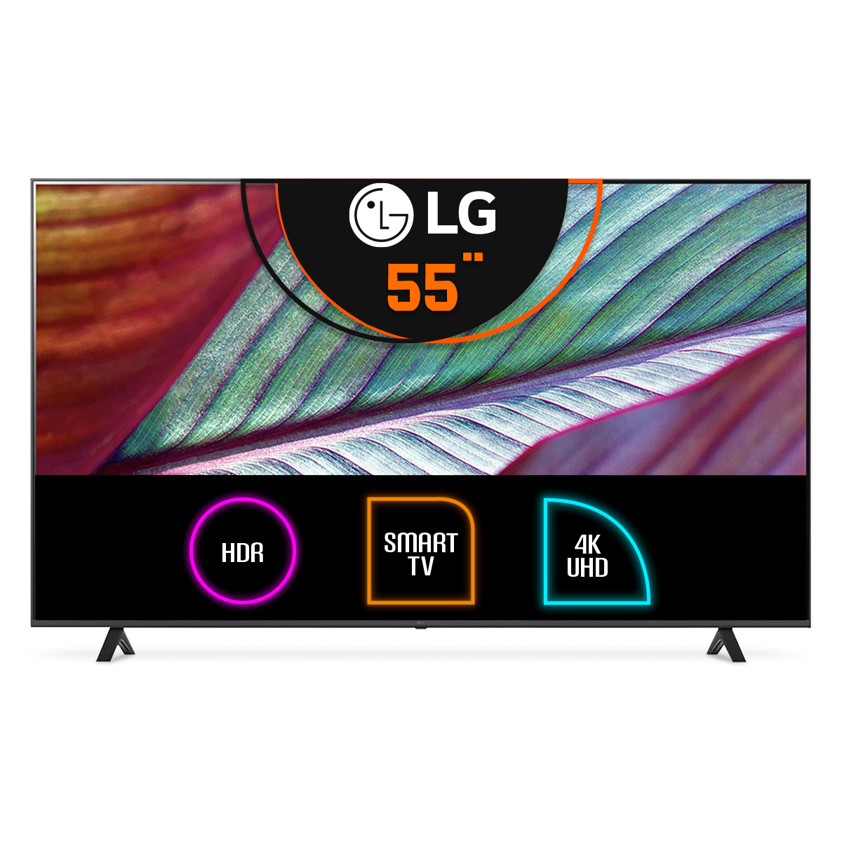 Televisor LG 55 UHD |4K |Procesador IA α5 |Smart TV |Acceso directo a tus  contenidos favoritos| Alerta deportes