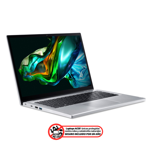 Laptop Acer Aspire 3 Spin 15.6 pulg. Intel Core i3 512gb SSD 8gb RAM Plata