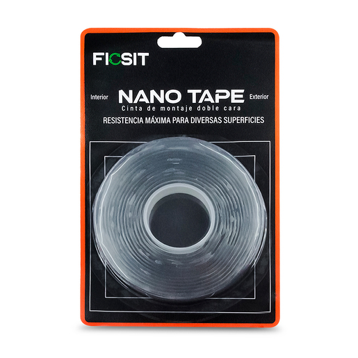 Cinta Nano Tape Ficsit Doble Cara Rollo 1 mm