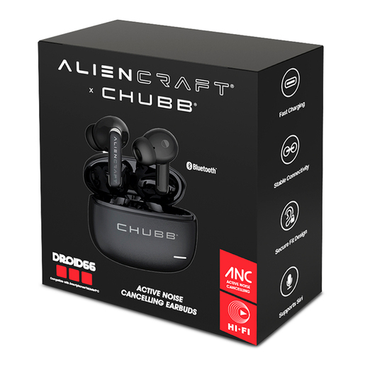 Audífonos Inalámbricos Aliencraft Droid66 Negro