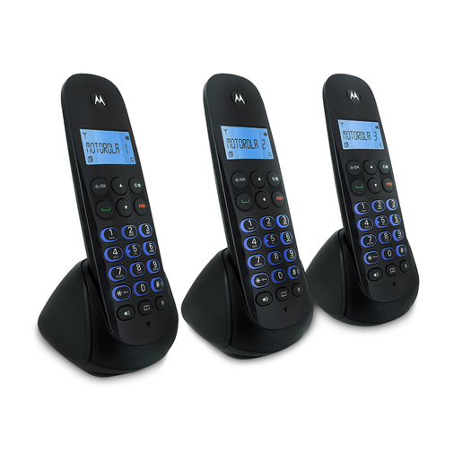 Teléfonos Inalámbricos M750-3 Motorola con Identificador 3 piezas