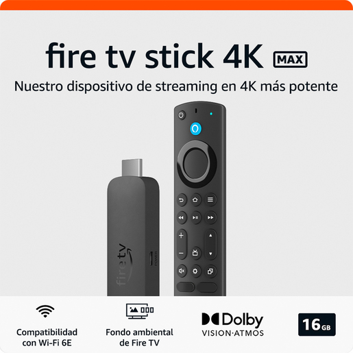 Amazon Fire TV Stick 4K Max 2023 2da. Generación UHD
