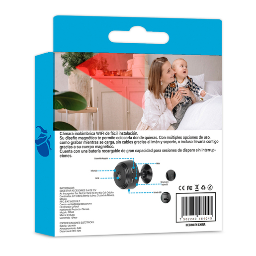 Cámara IP Mini DBugg DBA9 Exterior WiFi HD 1080px Cámara IP Mini DBugg DBA9 Exterior WiFi HD 1080px