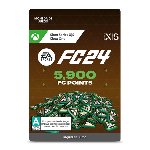 FC 24 Ultimate Team EA Sports 5900 Points Xbox One/Series X·S Descargable