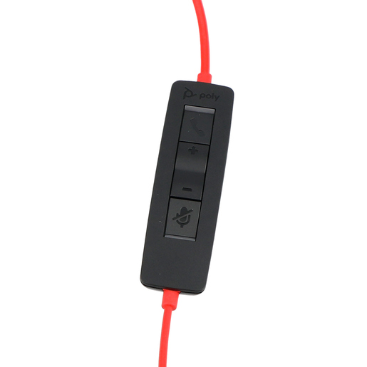 Audífonos de Diadema Monoaural 3310 Poly Blackwire USB A Negro