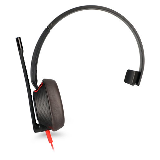 Audífonos de Diadema Monoaural 5210 Poly Blackwire USB A Negro