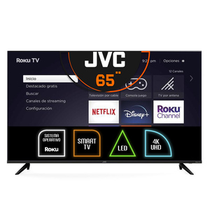 Pantalla JVC Smart TV Roku Frameless SI65URF 65 pulg. 4K  Pantalla JVC Smart TV Roku Frameless SI65URF 65 pulg. 4K