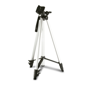 Tripié para Cámara 1.56 m TR-9 Solidex / Aluminio / Plata con negro Tripié para Cámara 1.56 m TR-9 Solidex / Aluminio / Plata con negro