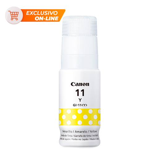 Botella de Tinta GI-11 A Canon Amarillo 7600 páginas Botella de Tinta GI-11 A Canon Amarillo 7600 páginas