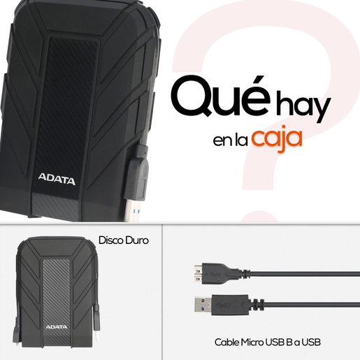 Disco Duro 2TB Adata HD710 Pro Negro Disco Duro 2TB Adata HD710 Pro Negro