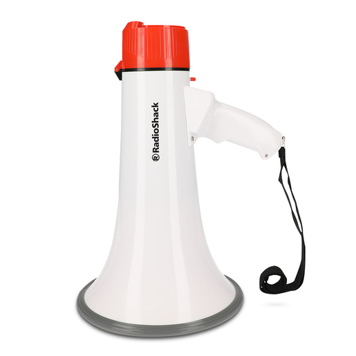 Megáfono Recargable RadioShack Blanco con Naranja Megáfono Recargable RadioShack Blanco con Naranja