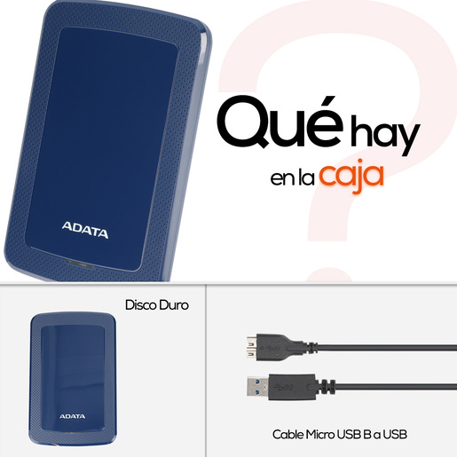 Disco Duro Externo Adata / 2 tb / Azul Disco Duro Externo Adata / 2 tb / Azul