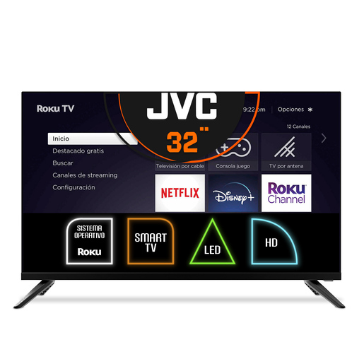 Pantalla JVC Smart Roku TV SI32URF 32 pulg. Led HD Pantalla JVC Smart Roku TV SI32URF 32 pulg. Led HD