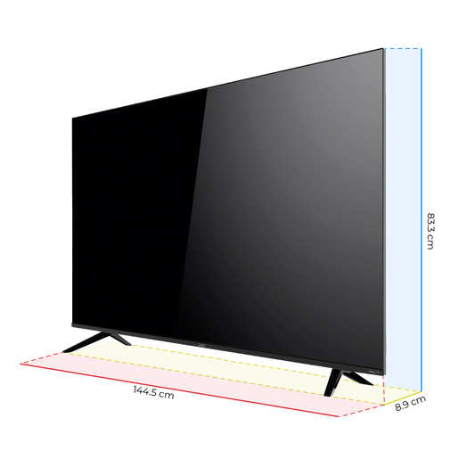 Pantalla JVC Smart TV Roku Frameless SI65URF 65 pulg. 4K  Pantalla JVC Smart TV Roku Frameless SI65URF 65 pulg. 4K