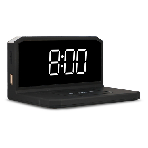 Reloj de Carga Inalámbrica RadioShack Luz LED Negro Reloj de Carga Inalámbrica RadioShack Luz LED Negro