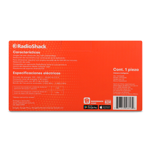 Cámara IP Inteligente Z5 RadioShack Tipo Foco 3 MP Alexa Google Assistant Cámara IP Inteligente Z5 RadioShack Tipo Foco 3 MP Alexa Google Assistant