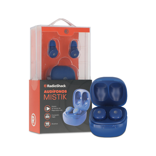 Audífonos Inalámbricos Mistik RadioShack Azul Audífonos Inalámbricos Mistik RadioShack Azul