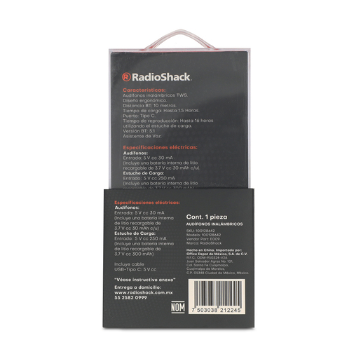 Audífonos Inalámbricos Mistik RadioShack Azul Audífonos Inalámbricos Mistik RadioShack Azul
