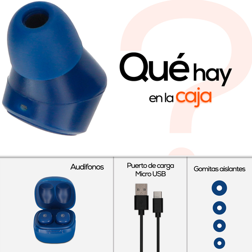Audífonos Inalámbricos Mistik RadioShack Azul Audífonos Inalámbricos Mistik RadioShack Azul